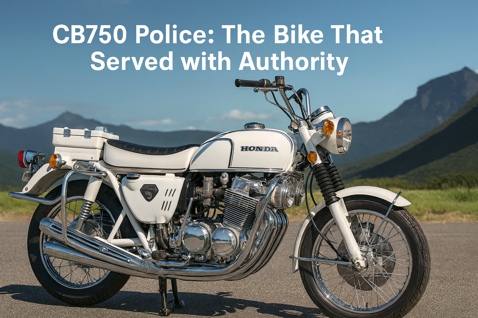 CB750P Police: The Honda Superbike That Served with Authority