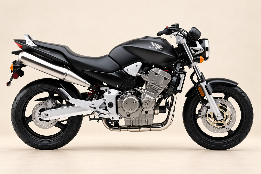 2002 Honda CB900F 919 motorcycle in studio view