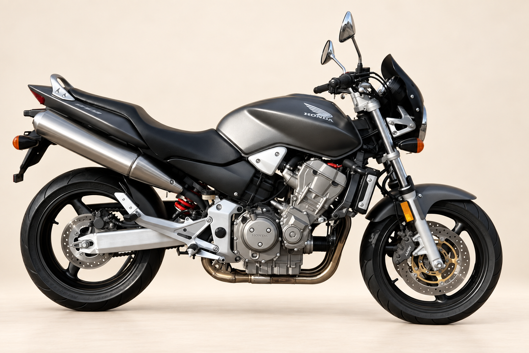 2003 Honda CB900F 919 motorcycle in studio view