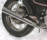 MAC Chrome Slip-On Flare Tip Muffler Set/2 for Honda CB motorcycles