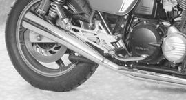 MAC Chrome Slip-On Megaphone Muffler Set/2 for Honda CB motorcycles