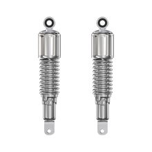 Charger l'image dans la galerie, Universal chrome shrouded 290mm shock absorber set side detail