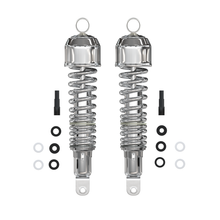 Charger l'image dans la galerie, Honda CB chrome 335mm shock absorber set side detail