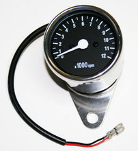 Charger l'image dans la galerie, 5:1 Mini Tachometer ~ Black Face for Honda CB motorcycles