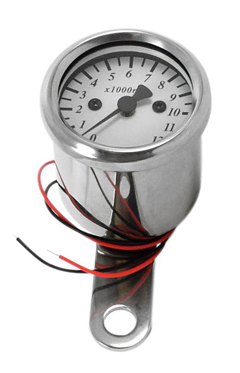 Micro Custom Tachometer ~ White Face Plate