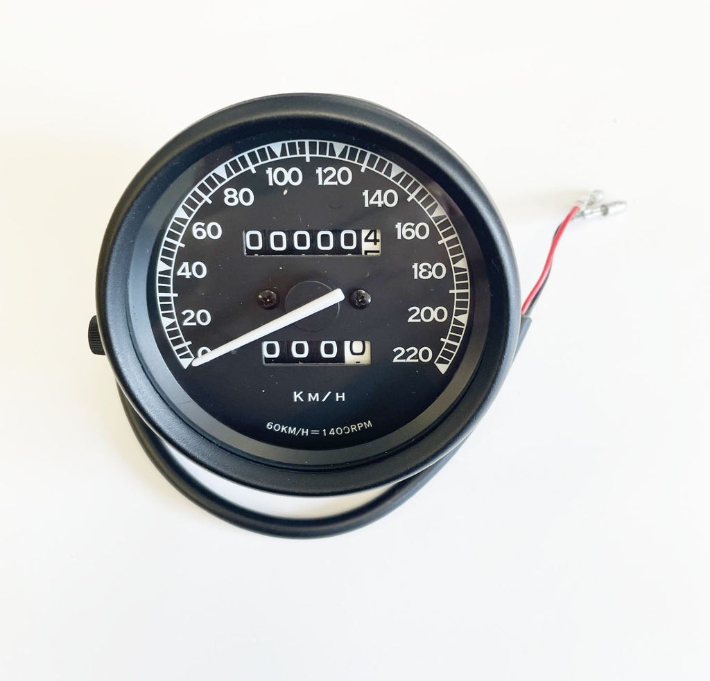 Custom vintage style KPH speedometer 03-0761 for Honda CB motorcycles