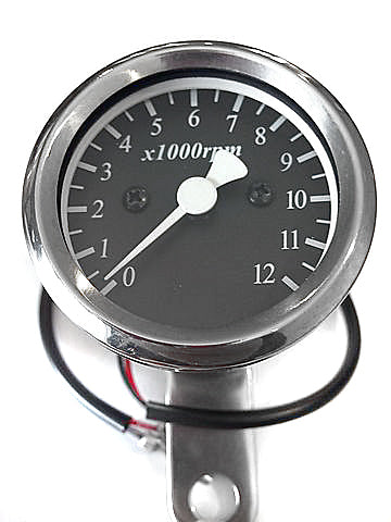 Micro Custom Tachometer ~ Black Face Plate