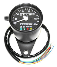 Charger l&#39;image dans la galerie, Deluxe Mini Custom Speedometer-MPH ~ All Black