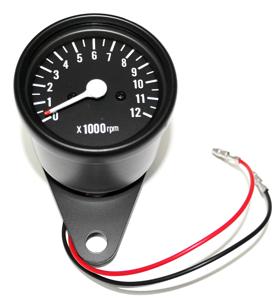 Mini Custom Tachometer ~ All Black