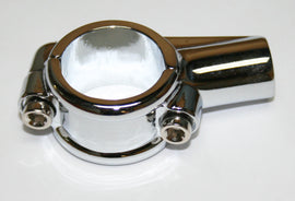 Chrome mounting clamp 03-0778 for 1 inch motorcycle handlebars