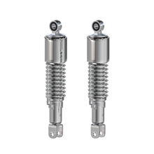 Charger l'image dans la galerie, Universal chrome shrouded 290mm shock absorber set side detail