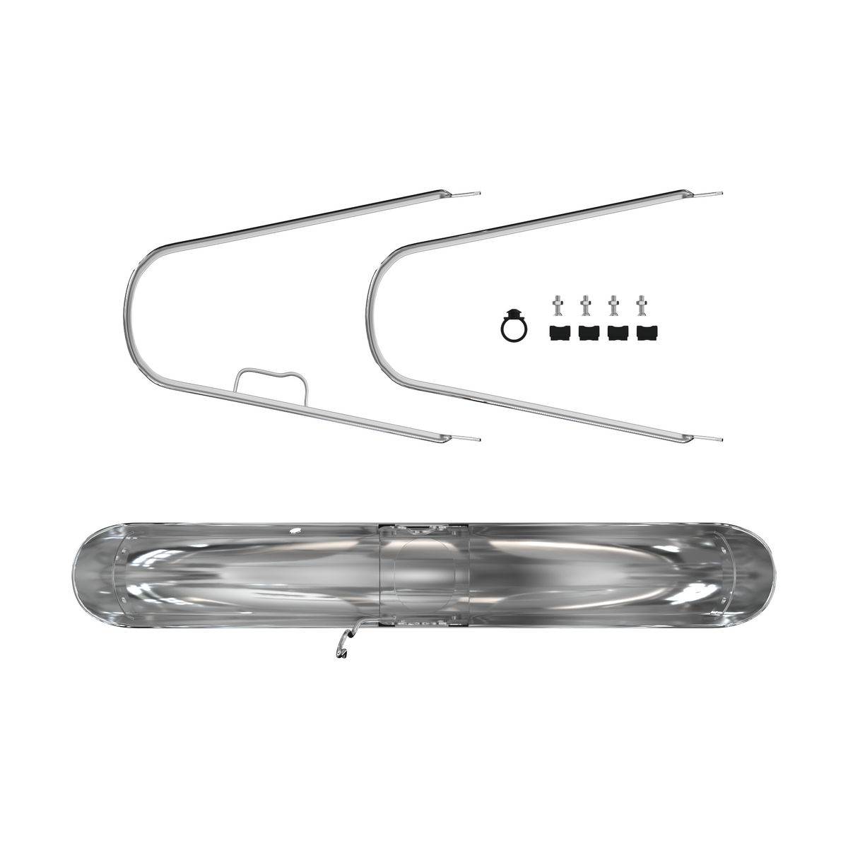 Honda CB750K CB550K chrome stock type front fender 61100-341-700XW