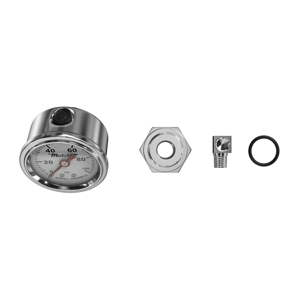 Oil Pressure Gauge Assembly ~ White Face Plate