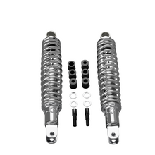 Load image into Gallery viewer, Honda CB chrome 335mm shock absorber set side detail