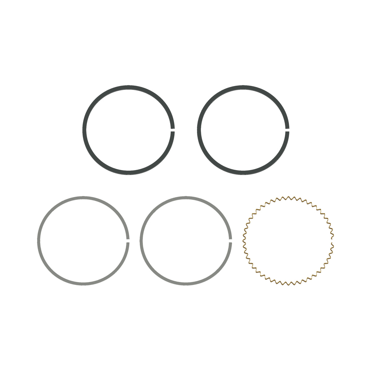 Honda CB750F CB750K Piston Ring Set - 1st Oversize (0.25mm.) - Replaces Honda OEM 13021-300-024 — 01-product (05-7001)