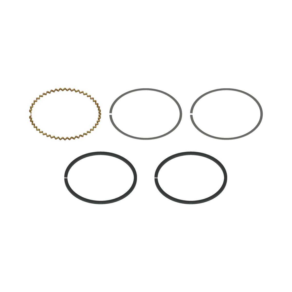 Honda CB750F CB750K Piston Ring Set - 1st Oversize (0.25mm.) - Replaces Honda OEM 13021-300-024 — 02-rear (05-7001)