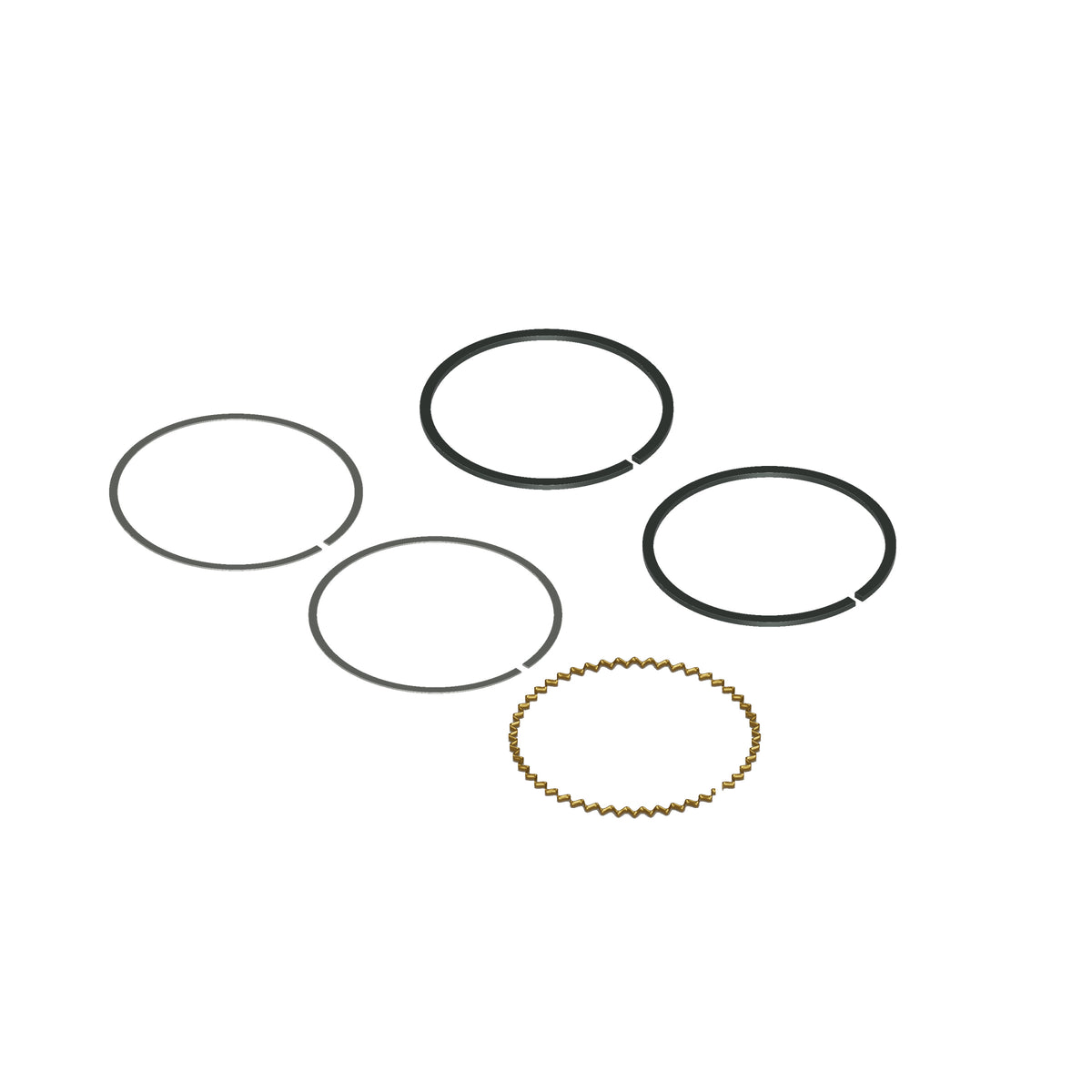 Honda CB750F CB750K Piston Ring Set - 1st Oversize (0.25mm.) - Replaces Honda OEM 13021-300-024 — 06-right (05-7001)