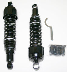 Load image into Gallery viewer, Honda CB650 CB900 CB1000 black shock absorber set stock 325mm length