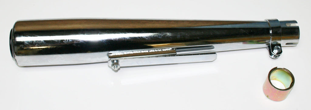 Chrome Straight XS Style Universal Muffler ~ 21" Long for Honda CB motorcycles
