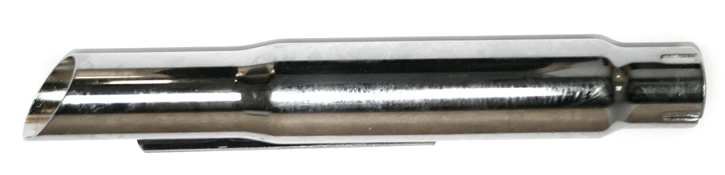 Universal Chrome Slash Cut Muffler