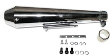 Charger l&#39;image dans la galerie, Universal Chrome Reverse Cone Shorty Megaphone Muffler