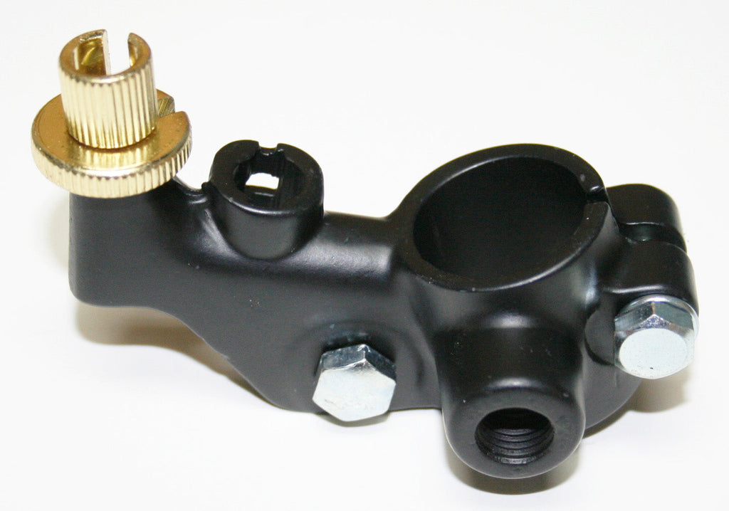 Universal Clutch Lever Bracket w Safety Switch Hole ~ One Piece for Honda CB motorcycles