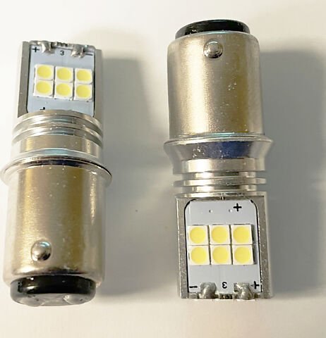 1157 White LED Turn Signal or Tail Light Bulb Set/2 - VintageCB750