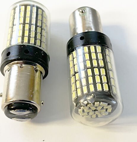 1157 White LED Turn Signal / Tail Light Bulb Set/2 - VintageCB750