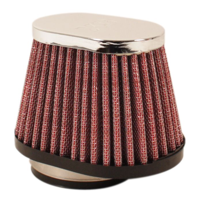 Universal motorcycle 49mm chrome cap pod air filter