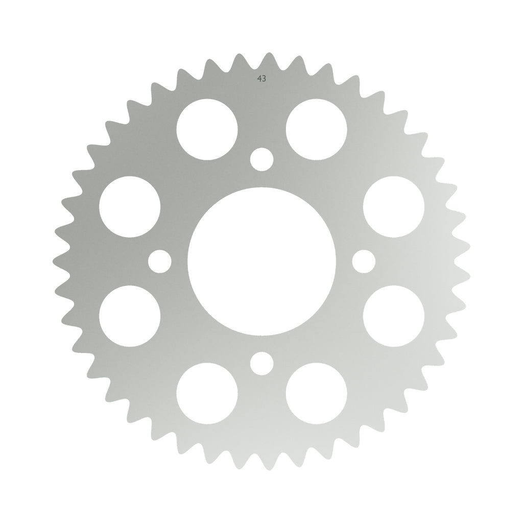 Honda CB750C steel rear sprocket 43 tooth x 530 type 41200-425-641 – rendered top view