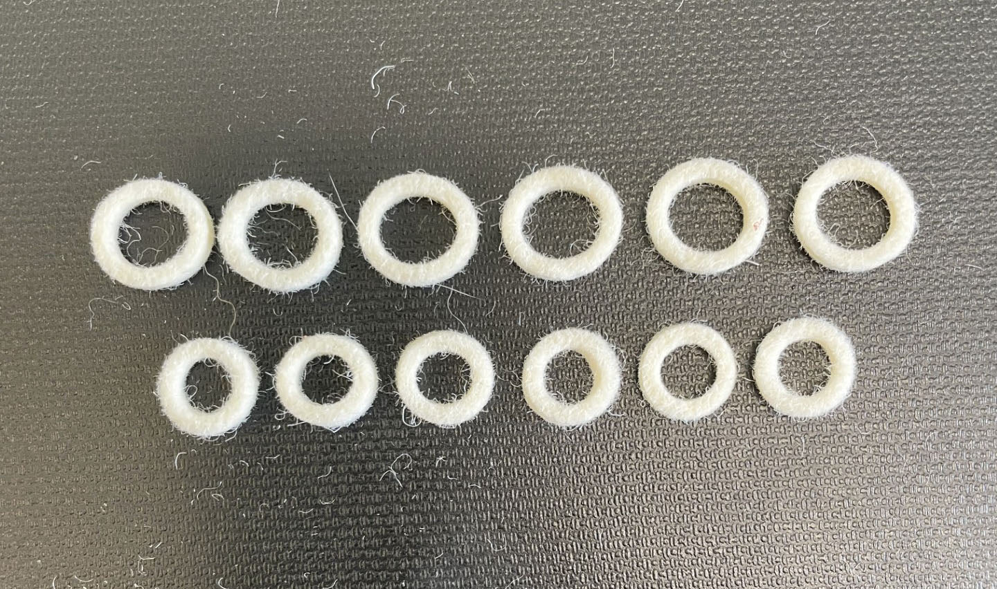 Honda CB1100 CB1000 CB900 carb felt throttle and choke shaft seal set 12