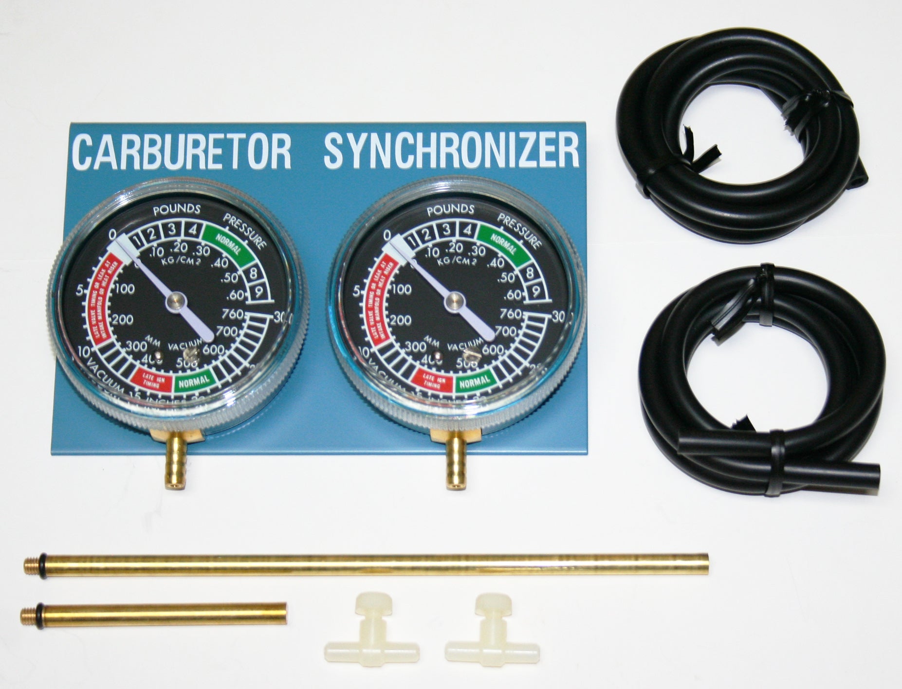 Universal motorcycle carburetor synchronizer vacuum gauge 2 carb synchronizer