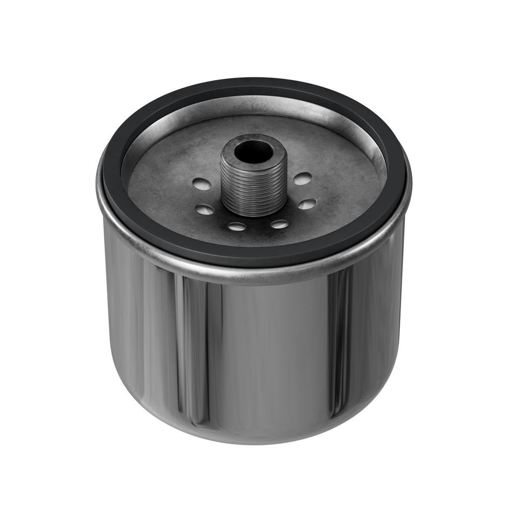 Chrome Spin On Oil Filter (Cover + Oil Filter)