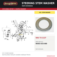 Load image into Gallery viewer, VintageCB750 parts reference, SKU 73-1127. 1979 Honda CB750F A example. OEM 90503-425-000.