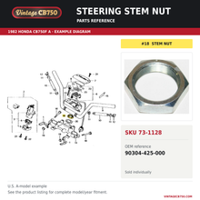 Load image into Gallery viewer, VintageCB750 parts reference, SKU 73-1128. 1982 Honda CB750F A example. OEM 90304-425-000.