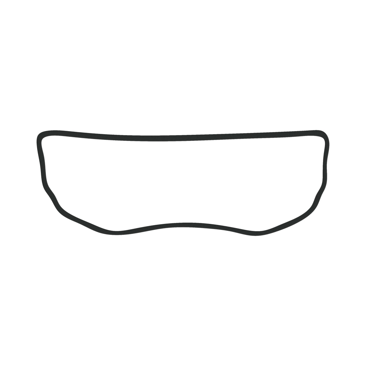 Honda Air Filter Cover Gasket - Replaces Honda OEM 17221-341-000 — Underside