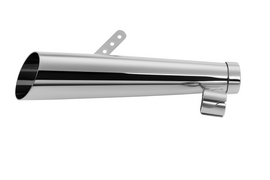 Chrome Slash Cut Megaphone Universal Muffler ~ 19