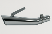 Load image into Gallery viewer, Chrome Upswept Slash Cut Megaphone Universal Muffler ~ 19 1/2" Long for Honda CB motorcycles