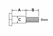 Load image into Gallery viewer, Universal lever bolt 14mm x 13mm x 8mm dimension diagram SKU 08-0124