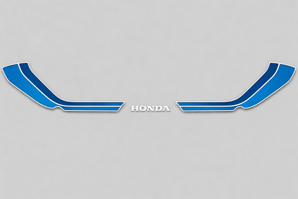 CB750F 1982 Tail Section Stripe Decal Set ~ Silver Model