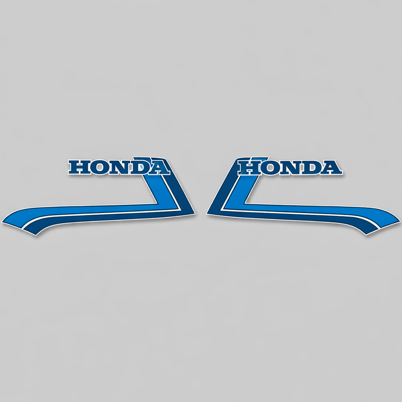 Honda CB900F gas tank stripe set silver model