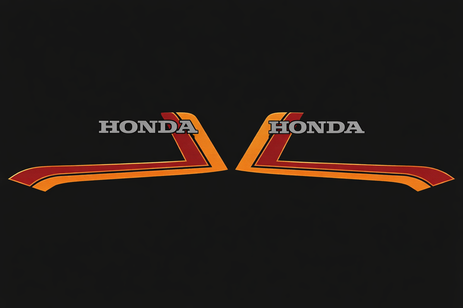 Honda CB900F gas tank stripe set black model