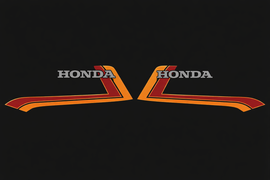 CB900F 1982 Gas Tank Stripe Set ~ Black Model