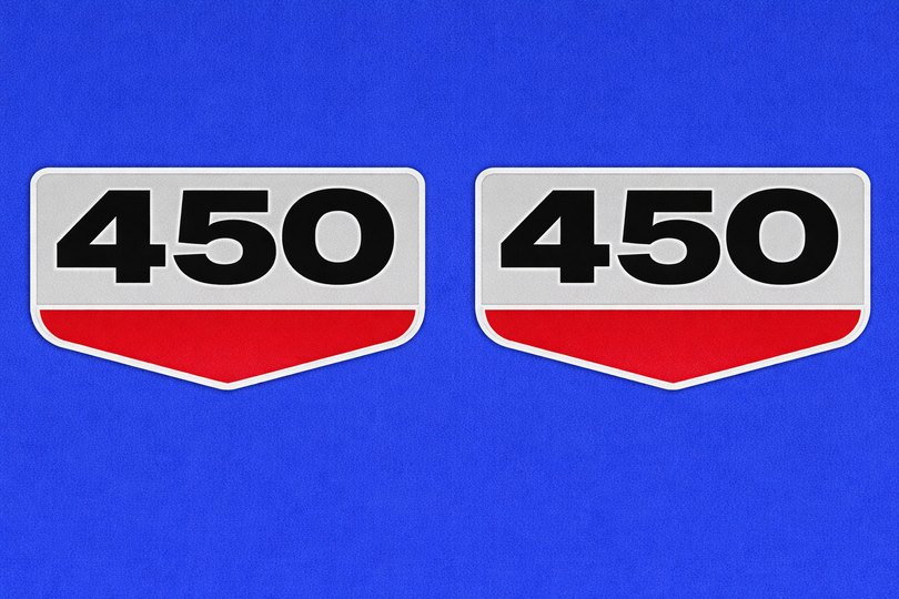 Honda CB450K side cover decals