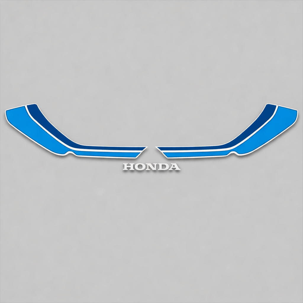 Honda CB900F tail section stripe and logo decal set silver model