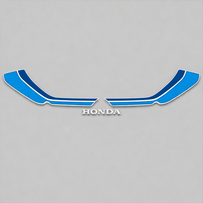 Honda CB900F tail section stripe and logo decal set silver model