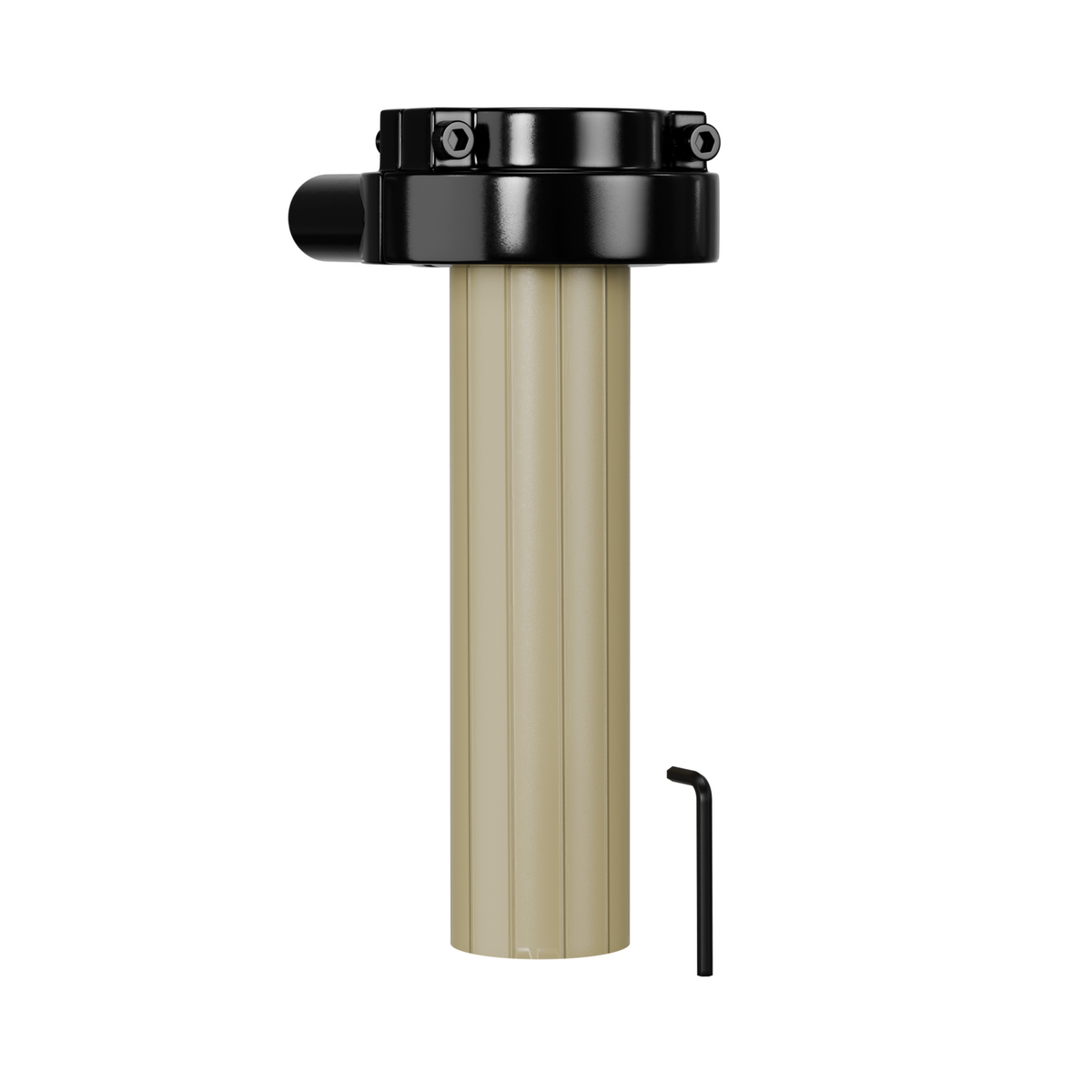 Universal CB-style push pull throttle assembly side view