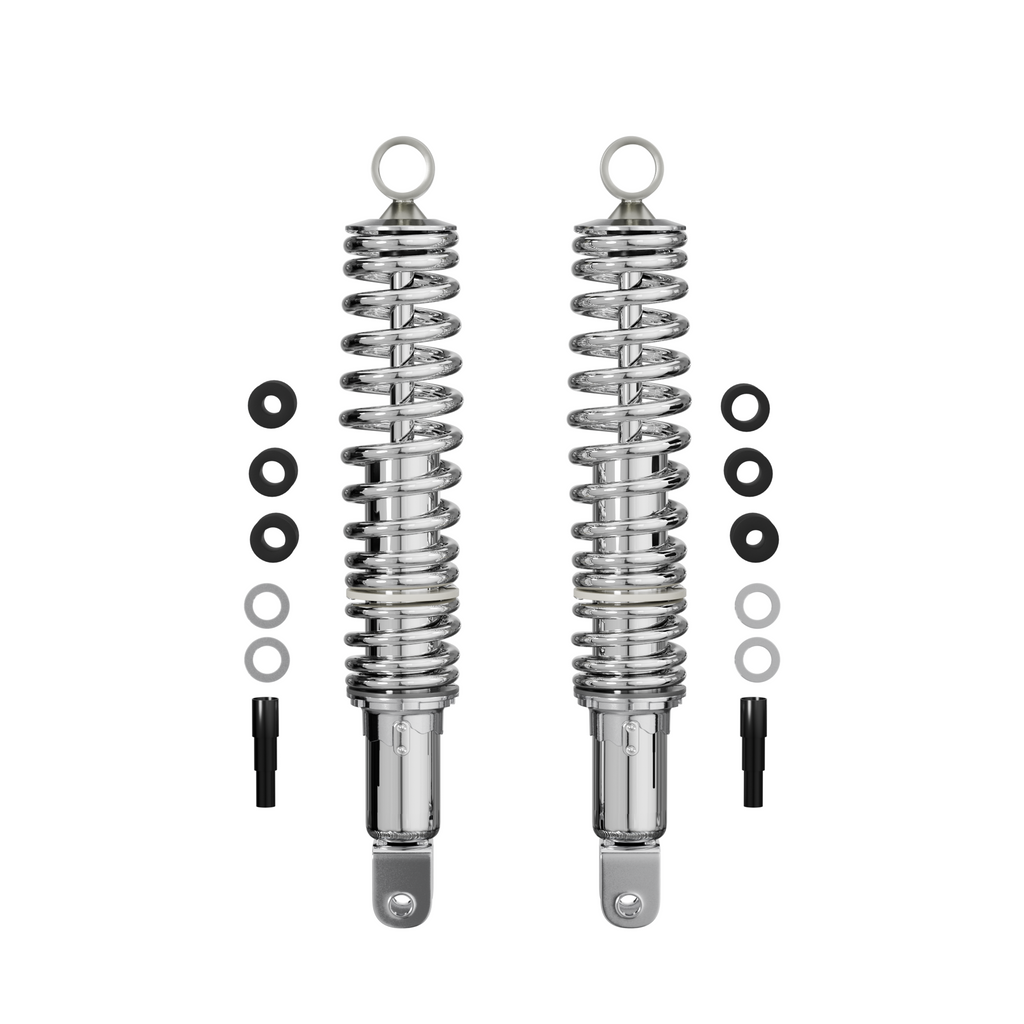 Honda CB750 DOHC chrome 365mm shock absorber set 06-3629 spring detail