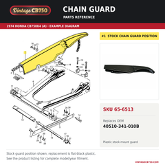 1972-76 Honda CB750K Chain Guard ~ Replaces 40510-341-010B