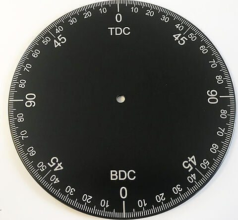 Universal motorcycle aluminum timing degree wheel